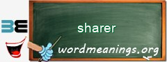 WordMeaning blackboard for sharer